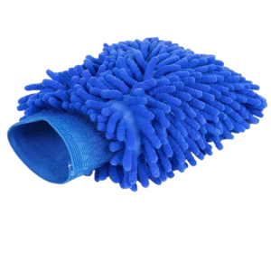 RUBBERIZED CLEANNING MITT-BLUE